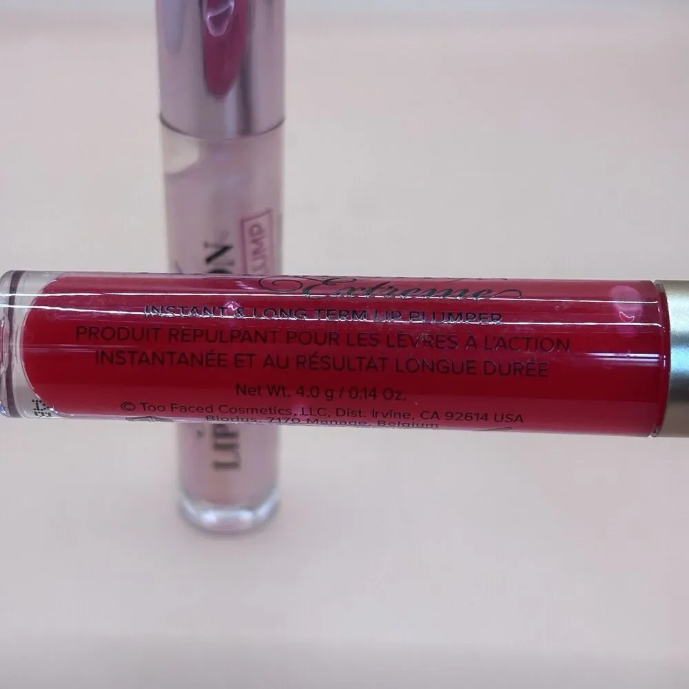 Too Faced Lip Injection Extreme  Strawberry Kiss & Maximum  Plump Lip Bundle set
